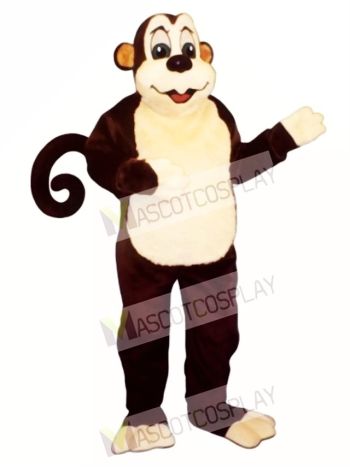 Zoo Monkey with Wired Tail Mascot Costume