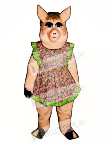 Cute Peaches Pig Mascot Costume