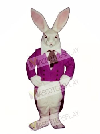 Cute Easter Bunny Rabbit with Jacket Mascot Costume