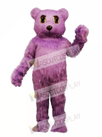 New Purple Bear Mascot Costume