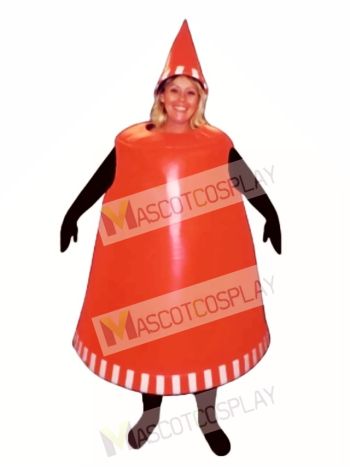 Traffic Cone Mascot Costume