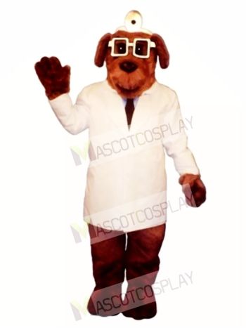 Cute Dr. Mutt Dog Mascot Costume
