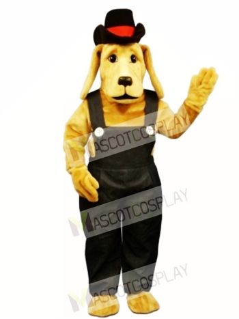 Cute Farmer Dog Mascot Costume