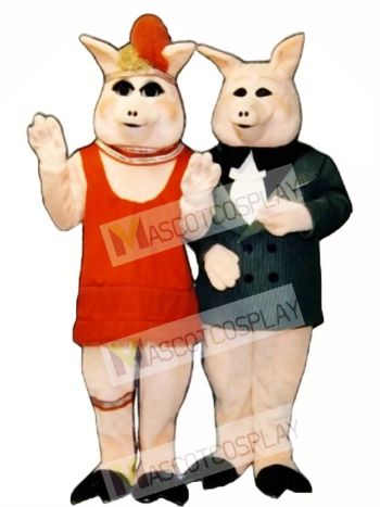Cute Peaches Pig Mascot Costume