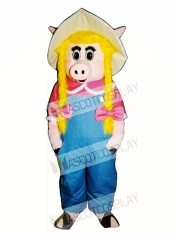 Cute Sally Sow Pig Piglet Hog Mascot Costume