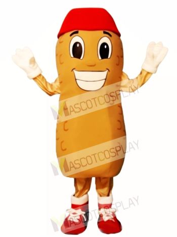 Home Run Peanut with Hat & Shoes Mascot Costume