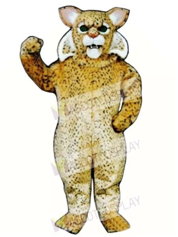 Cute Bobcat Cat Mascot Costume