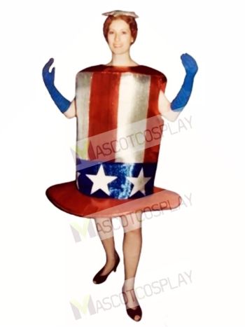 Cute Star-Spangled Hat Mascot Costume
