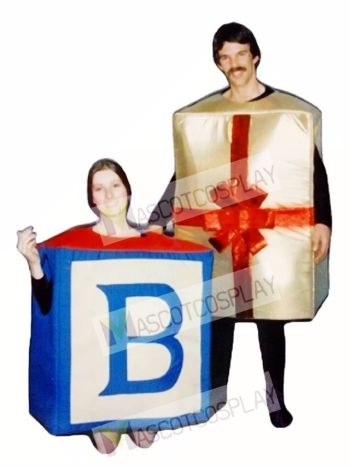 Gift Box Mascot Costume