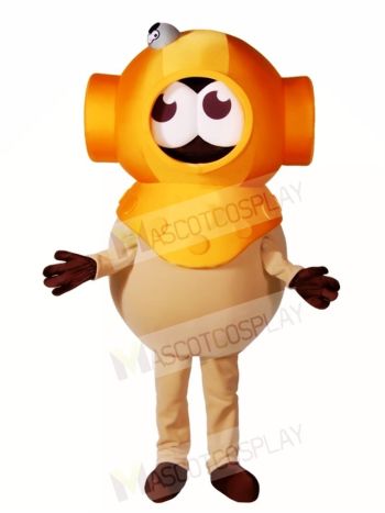 Yellow Diver Mascot Costumes  