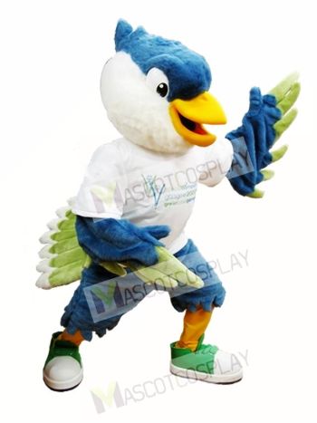 Royal Blue Head Bird Mascot Costumes