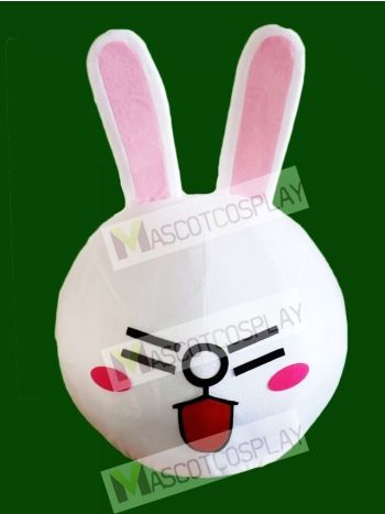 Laugh Cony Rabbit Bunny Mascot HEAD ONLY Line Town Friends 