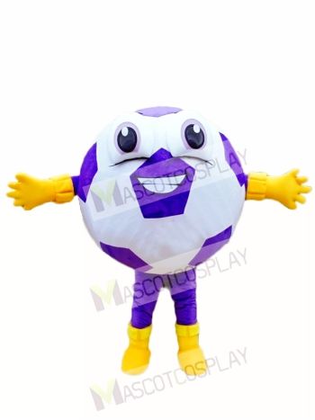 Custom Color Purple Ball Football Mascot Costumes 