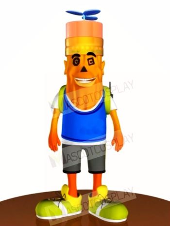 Orange Pencil Mascot Costumes Stationery