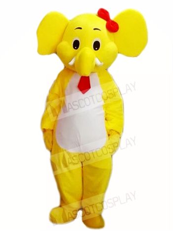 Yellow Elephant Mascot Costumes Animal 
