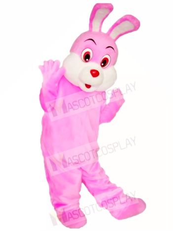 Pink Easter Bunny Rabbit Mascot Costumes Animal