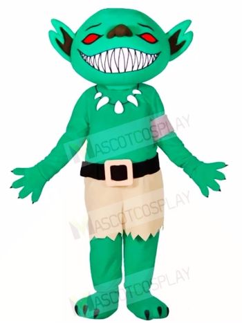 Green Goblin Mascot Costumes Monster