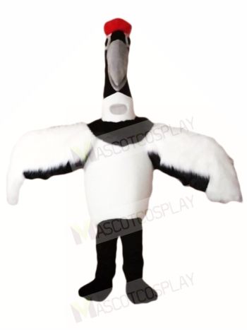 Red-crowned Manchurian Crane Grus Japonensis Mascot Costumes Animal 