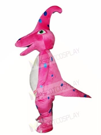 Pink Dinosaur Parasaurolophus Mascot Costumes Animal