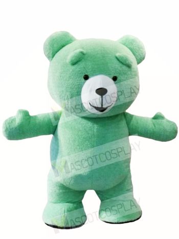 Mint Green Teddy Bear Mascot Costumes Animal 