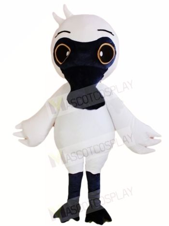 Black Face White Bird Mascot Costumes Animal