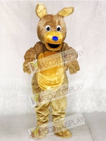 Blue Nose Brown Kangaroo Mascot Costumes Animal