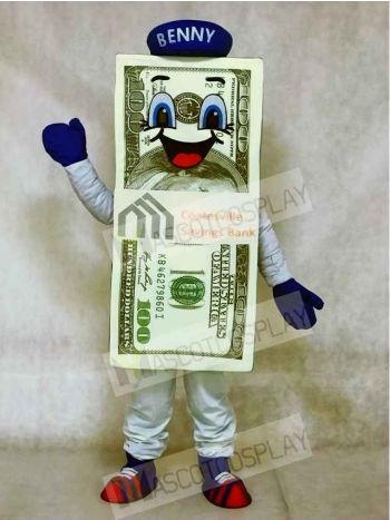 Dollar Bill for Bank Mascot Costumes with Hat