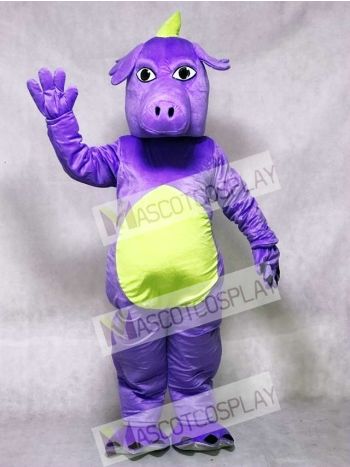Purple Whimsical Dragon Mascot Costume