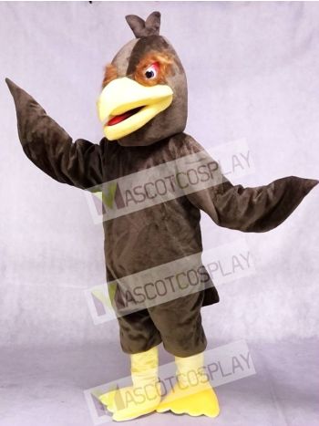 Brown Feather Hawk Falcon Eagle Mascot Costume Animal