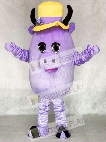 Madcap Purple Cow Mascot Costume Animal