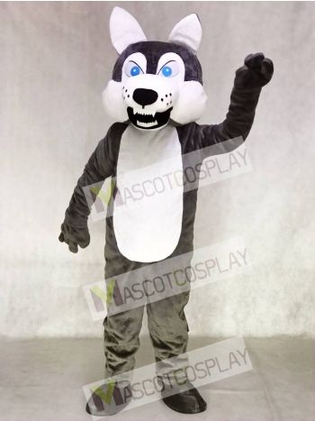 Gray Wolf Mascot Adult Costume Animal 