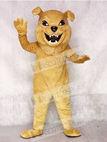 Friendly Tan Bulldog Mascot Costumes Animal