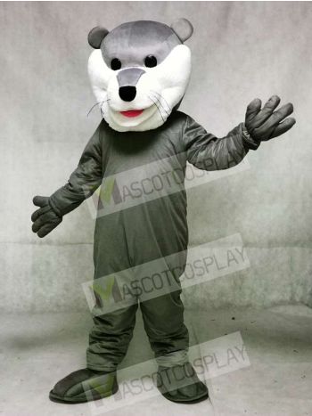 Grey Champ Otter Hockey Mascot Costumes Animal