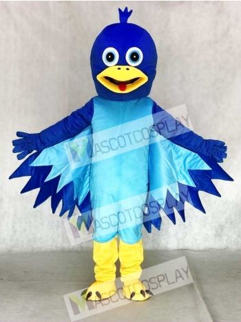 Cartoon Little Blue Bird Mascot Costume