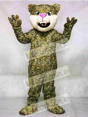 Pink Nose Leopard/Cheetah/Jaguar Mascot Costume