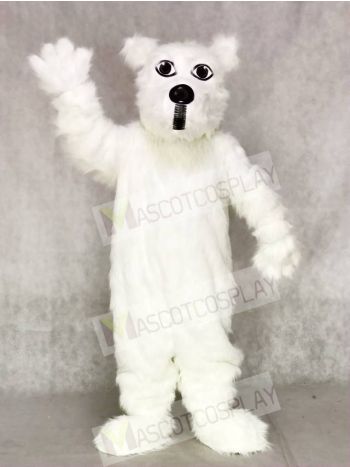 Hairy White Scottie Dog Mascot Costumes Animal