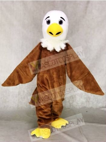 White Head Friendly Eagle Mascot Costume