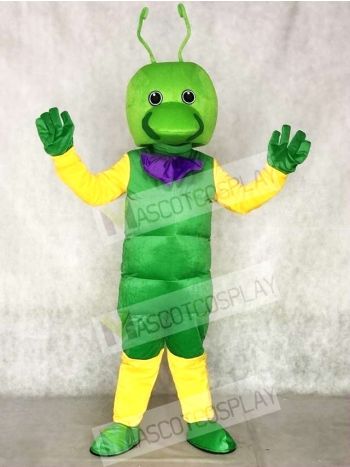 Green Worm Mascot Costumes Insect