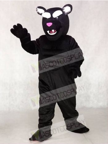 Black Muscle Panther Mascot Costume Animal