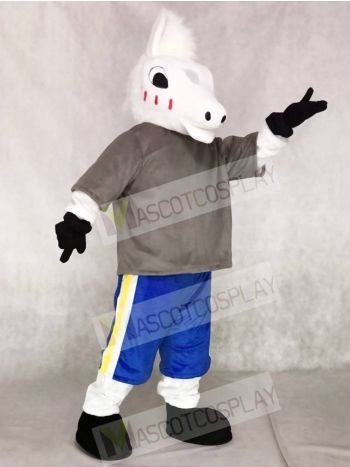 Cute Sport School Horse Mascot Costumes Animal 