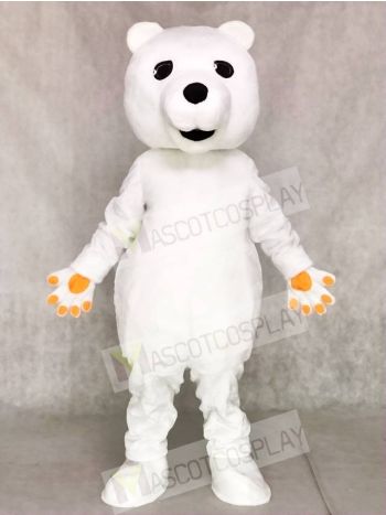 Tan Shirt Eisbär Maskottchen Kostüm Tier