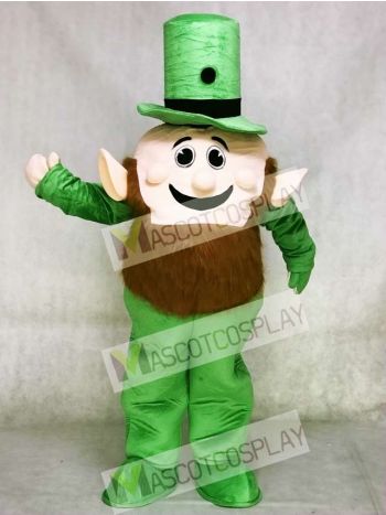 Leprechaun Mascot Costume with Green Hat