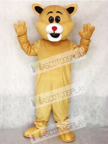 Red Nose Big Ear Cat Mascot Costume
