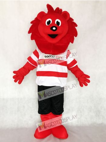 Red Lion for Soccer Team Mascot Adult Costume Animal 