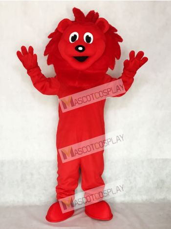 Red Lion Mascot Adult Costume Animal 