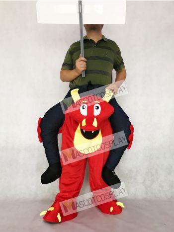 Piggyback Red Dragon Carry Me Ride on Mascot Costume