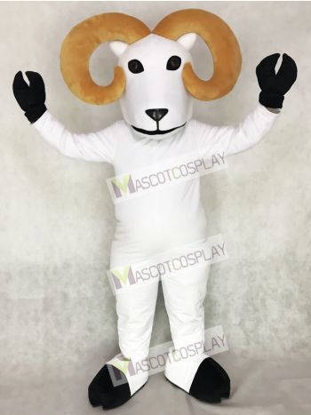 White Ram Mascot Costume