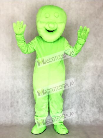 Green Jelly Baby Food Snack Mascot Costume