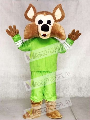 Custom Color Green Arizona Coyotes Howler the Coyote Wolf Mascot Costumes