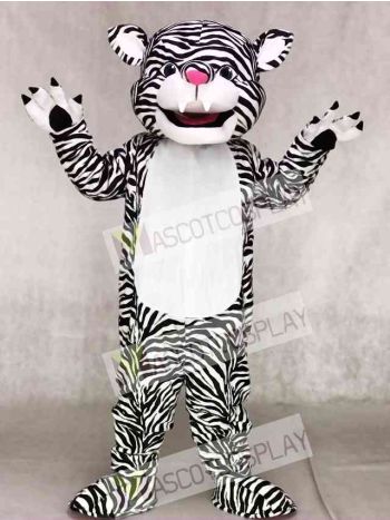 Black and White Tiger Mascot Costumes Animal